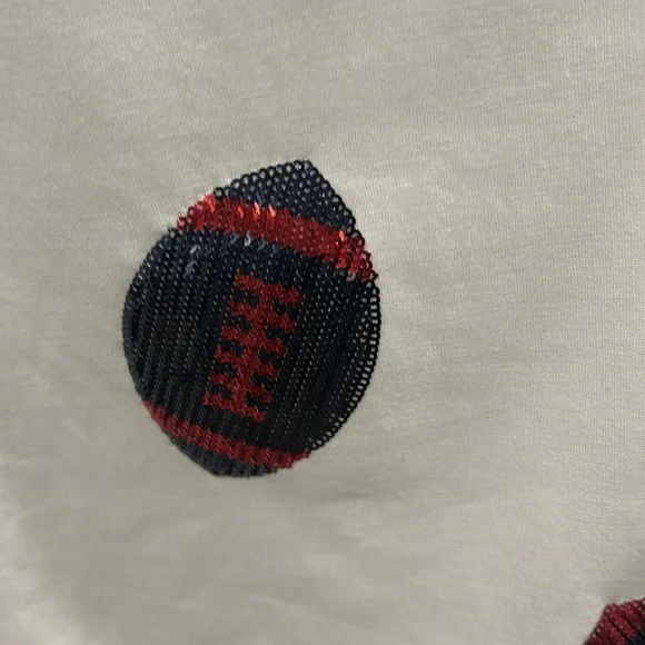 Mary Square Football Patterned Sweatshirt - Picture 4 of 6